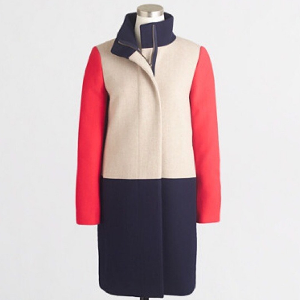 J. Crew Factory Colorblock Coat